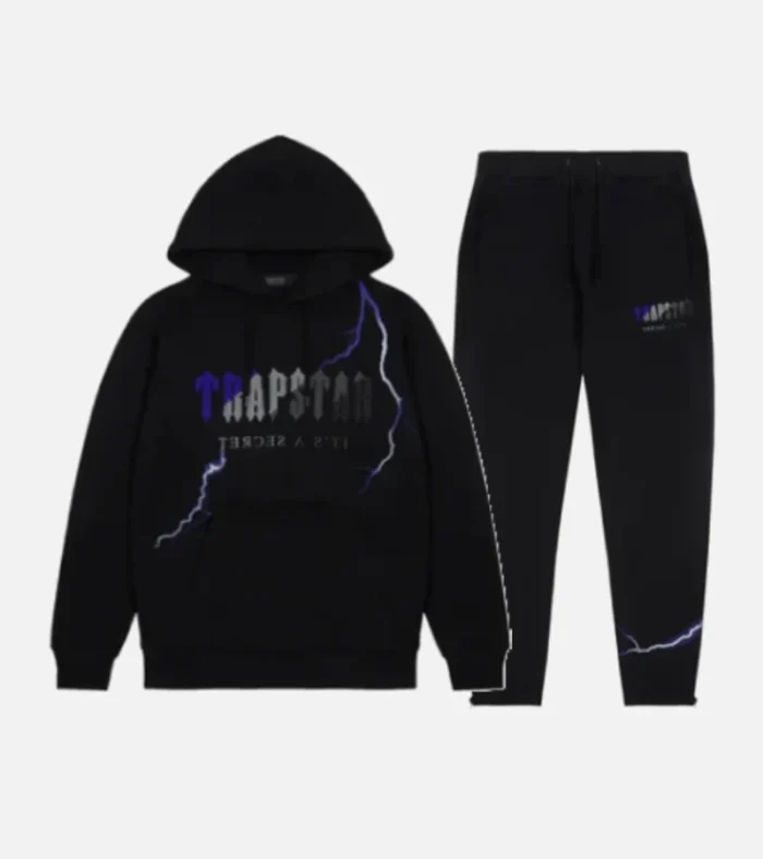 Trapstar Chenille Decoded Tracksuit Black