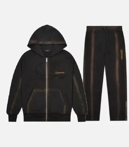 Trapstar Hyperdrive Tracksuit Black Washed