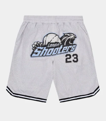 Trapstar Shooters SS23 Basketball Shorts Grey Blue