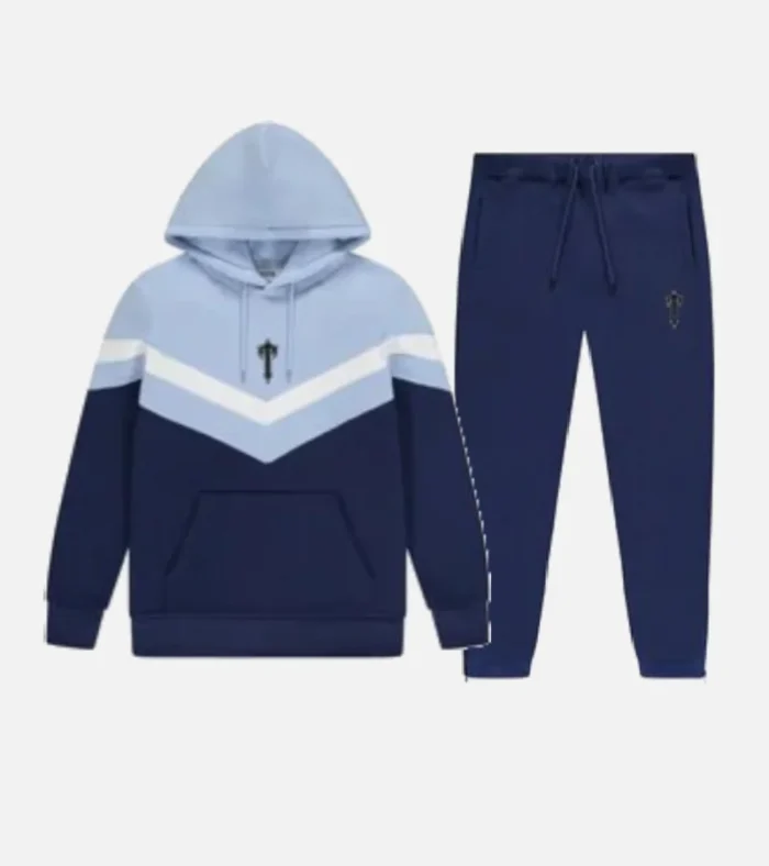 Trapstar V-Stripe Tracksuit Navy Blue